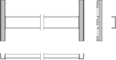 Langsverbinder, L 1283 mm