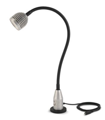 LED-Arbeitsleuchte Bauer & Böcker Flexi, 4,5 W, 450 lm, 5500 K, dimmbar, neigbar, Magnetfuß, IP65, L 610 mm, Aluminium, grau-schwarz