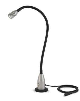 LED-Arbeitsleuchte Bauer & Böcker Punktstrahler, 2,5 W, 200 lm, 5500 K, neigbar, dimmbar, Magnetfuß, IP65, L 600 mm, Aluminium, grau-schwarz