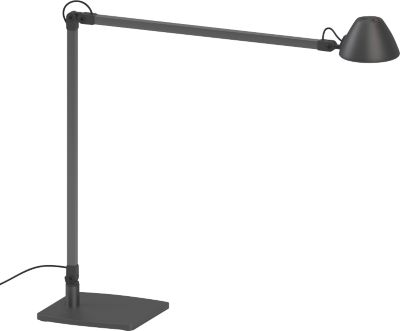 LED-Arbeitsplatzleuchte LUCIO, 4000 K, dreh-, neig- und höhenverstellbar, 4 W, umbragrau RAL 7022