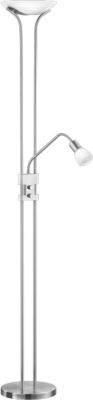 LED-Deckenfluter, Dimmer, Nickel matt