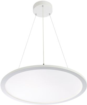 LED-Pendelleuchte FRISCH-Licht, Lichtfarbe neutralweiß, PMMA/Aluminium, Ø600 x H 14 mm, 58 W, 6400 Lumen
