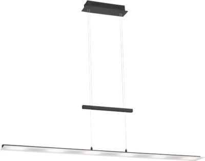 LED-Pendelleuchte NELE, stufenloser Sensordimmer, 6 x 4 W, 2700 lm, 2700-5000 K, L 1300 x B 120 mm, anthrazit