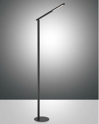 LED-Stehlampe Ideal, 10 W, 770 lm, dimmbar, IP20,  Ø 200 x H 1750 mm, Aluminium, schwarz 