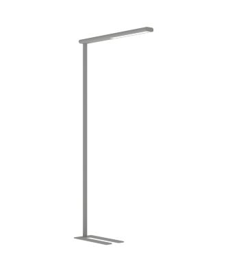 LED-Stehlampe Maul MAULjet, 50 W, 4450 lm, 4000 K, direktes/indirektes Licht, stufenlos dimmbar, Aluminium & Stahl, silber