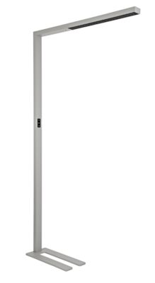 LED-Stehlampe Maul MAULsirius colour vario sensor, 80 W, 8750 lm, 3000-5500 K, direktes/indirektes Licht, stufenlos dimmbar, Aluminium & Stahl, silber