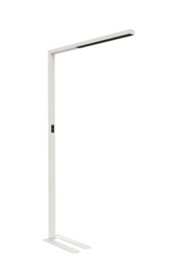 LED-Stehlampe Maul MAULsirius colour vario sensor, 80 W, 8750 lm, 3000-5500 K, direktes/indirektes Licht, stufenlos dimmbar, Aluminium & Stahl, weiß