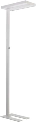 LED-Stehleuchte ALCO, weiß, Lichtfarbe Neutralweiß, 80W, dimmbar, mit Tageslicht- & Bewegungssensor