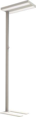 LED-Stehleuchte Dotlux  "Assist" 2.0, stufenlos dimmbar, L 610 x B 288 x H 1968 mm, silber