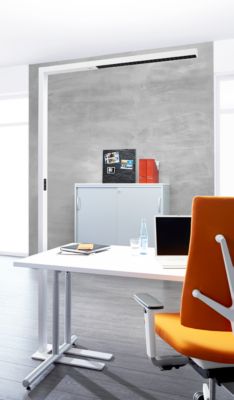 LED Stehleuchte dotlux STYLEbutler, stufenlos dimmbar, mit Multisensor, indirekt/direkt leuchtend, 10400 lm