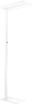 LED-Stehleuchte - H 1950 mm - stufenlos dimmbar - direkt und indirekt leuchtend - 2 x 40 W - weiß