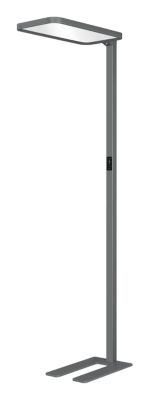 LED Stehleuchte Hansa-by-styro Saphir Plus, 80 W, 11000 lm, 4000 K, direktes/indirektes Licht, dimmbar, Tageslicht- und Bewegungssensor, H 1950 mm, anthrazit