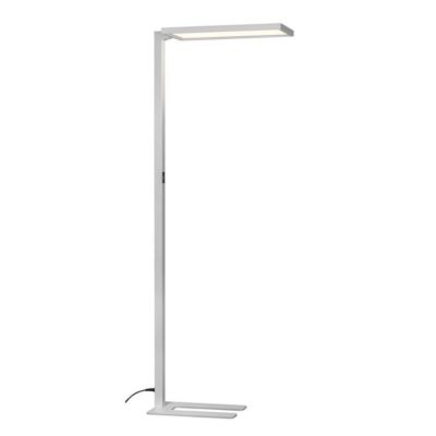 LED-Stehleuchte SLV Worklight, Touch-Dimmer, 7600 Lumen, 79 W, 200-240 V, PIR-Sensor, festverbaute LEDs, L 692 x B 310 x H 1950 mm, silber