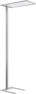 LED Stehleuchte Spittler SL720, inkl. Tageslichtsensor, indirekt/direkt leuchtend, 8940 lm, weiß-aluminium