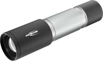 LED-Taschenlampe Ansmann Daily Use 270B, 275 lm, 96 Meter Reichweite, stufenlose Fokussierung, Handschlaufe, inkl. Batterien, ⌀ 31 × H 131,5 mm