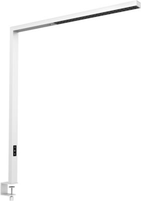 LED Tischklemmleuchte dotlux STLYEbutler table, dimmbar, bes. für höhenverstellbare Schreibtische geeignet, 10200 lm