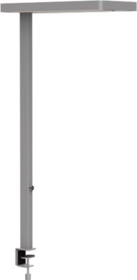 LED-Tischklemmleuchte MAULjuvis, dimmbar, Bewegungs- und Tageslichtsensor, weißaluminium RAL 9006