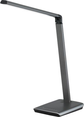 LED Tischleuchte Fischer&Honsel Bright, 9 W, verstellbar, Sensordimmer, L 200 x B 160 x H 790 mm, Metall, Titan