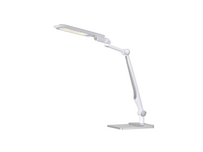 LED-Tischleuchte Multiflex, stufenlos dimmbar, 3 Farbtemperatur-Stufen, mit Fuß und Klemme, silber
