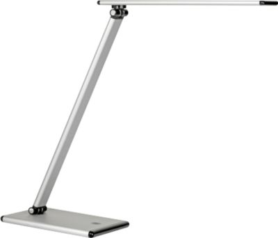 LED-Tischleuchte UNILUX TERRA, 5 W, 500 lm, 4 Lichtstärken, dreh- und neigbar, faltbar, grau