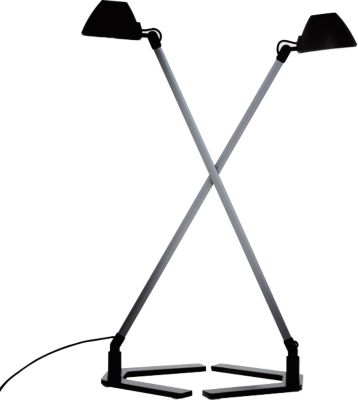 LED-Tischleuchte Waldmann Lucio, 3,5 W, 300 lm, 4000 K, dimmbar, dreh- & neigbar, USB, Aluminium/Stahl/Kunststoff, titangrau