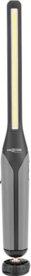 LED-Werkstattleuchte Ansmann IL700R, 700 Lumen (Hauptleuchte), 120 Lumen (Knopfleuchte), bis zu 15 h, drehbar, B 40 × T 44,5 × H 384 mm, Kunststoff