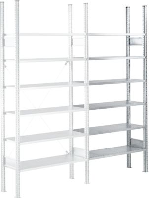 Legbord SSI Schaefer R3000, aanbouw legbord, 5 verzinkte legborden, B 1025 x H 2278 mm