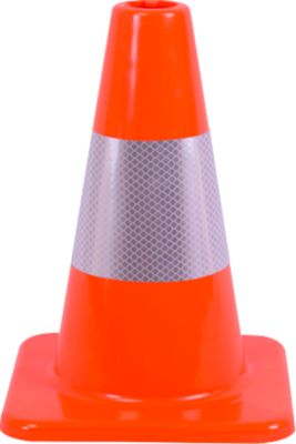 Leitkegel, tagesleuchtend, H 300 x B 220 mm, PVC, orange