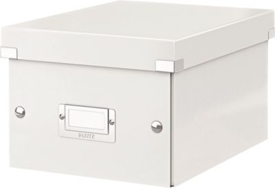 LEITZ® Ablage- und Transportbox Serie Click + Store, klein, für DIN A5, weiß