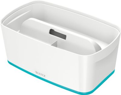 Leitz Ablagebox MyBox, DIN A5, für Utensilien, weiß/eisblau