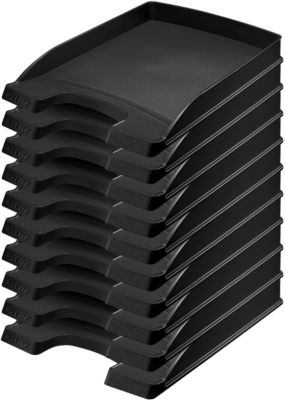 LEITZ® Ablagekorb Plus 5237, DIN A4, 10 Stück, schwarz