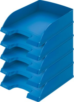 LEITZ® Ablagekorb Standard 5227, Kunststoff, 5 Stück, blau