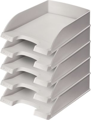 LEITZ® Ablagekorb Standard 5227, Kunststoff, 5 Stück, grau
