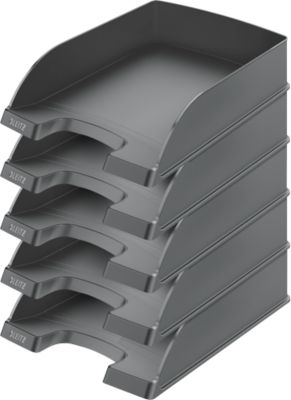 LEITZ® Ablagekorb Standard 5227, Kunststoff, 5 Stück, schwarz