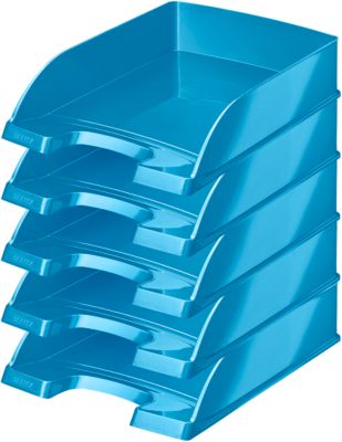 LEITZ® Ablagekorb Wow 5226, DIN A4, 5 Stück, blau