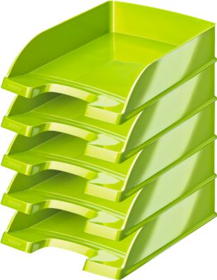 LEITZ® Ablagekorb Wow 5226, DIN A4, 5 Stück, grün