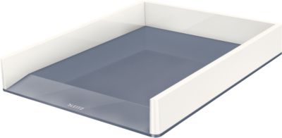 LEITZ® Ablagekorb WOW Duo Color, DIN A4, weiß/grau