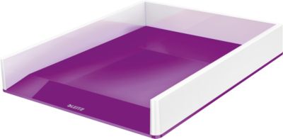 LEITZ® Ablagekorb WOW Duo Color, DIN A4, weiß/violett