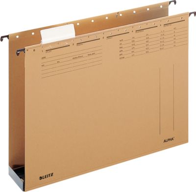 Leitz Alpha® Hängesammler 1941, mit Seitenbegrenzung, 60 mm Kunststoffboden, 15 Stück