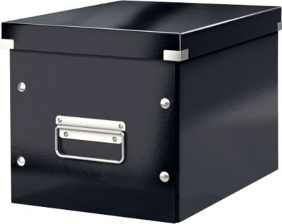 LEITZ® Aufbewahrungsbox Click + Store, für ovale/höhere Gegenstände 260 x 240 x 260 mm, schwarz