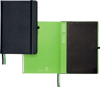 LEITZ® Complete Notizbuch 447100 DIN A4 kariert. schwarz