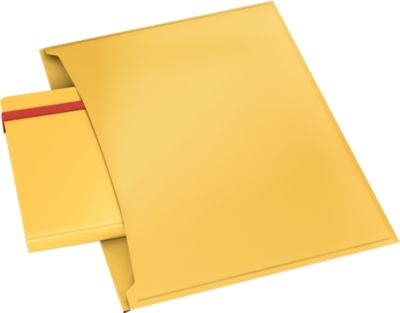 Leitz® Dokumentenhülle Cosy Privacy, blickdicht, A4-Format, für bis zu 50 Blatt, mit 2 Taschen, 3 Stück, gelb