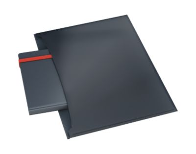 Leitz® Dokumentenhülle Cosy Privacy, blickdicht, A4-Format, für bis zu 50 Blatt, mit 2 Taschen, 3 Stück, grau