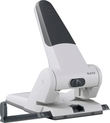 LEITZ® Extrastarker Registraturlocher 5180, silber