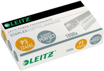 LEITZ® Heftklammern Power Performance P3, Typ 24/6, 1000 Stück