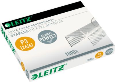 LEITZ® Heftklammern Power Performance P3, Typ 26/6, 1000 Stück