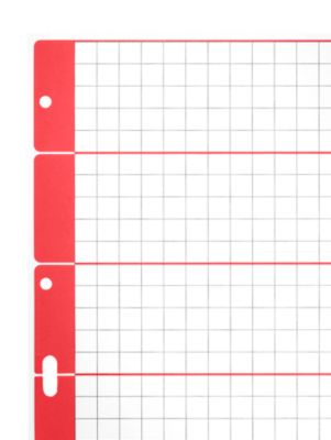 LEITZ® Karton Register, zur freien Verwendung, mit Rasteraufdruck