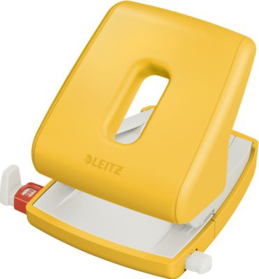 Leitz® Locher 5004  Cosy, für bis zu 30 Blatt, minimalistisches Design, gelb
