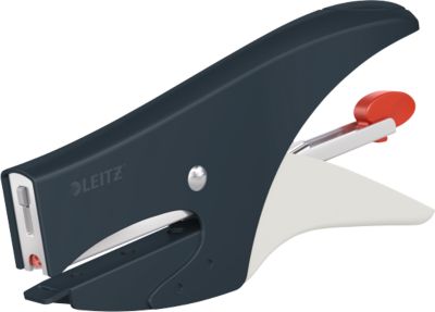 Leitz® Metallheftzange 5577 Cosy, Hinterlademechanik, inkl. 1.000 Heftklammern, grau