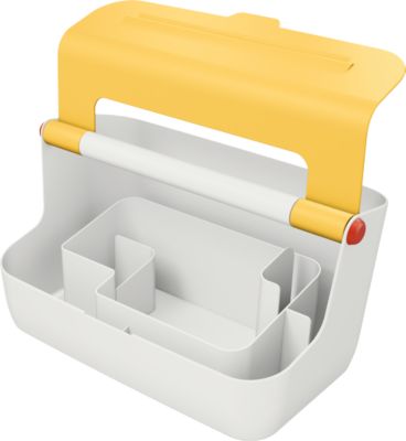 Leitz® mobile Aufbewahrungsbox Cosy, Tragegriff & Deckel, bis A4, gelb